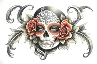 catrina Mexican tattoo design idea