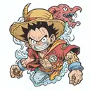 Combine elements from One Piece, Demon Slayer, and Dragon Ball Z to create a unique anime crossover tattoo design tattoo design idea