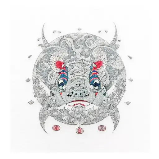 Stitch tattoo design idea