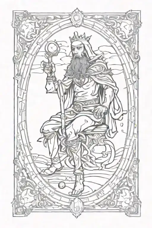 fool tarot card tattoo design idea
