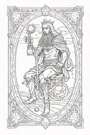 fool tarot card tattoo design idea