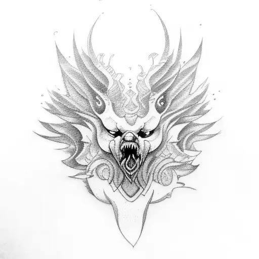 Griffin tattoo design idea