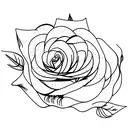 Aspen tree, rose tattoo design idea