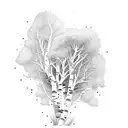 Aspen tree tattoo design idea