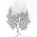 Aspen tree tattoo design idea