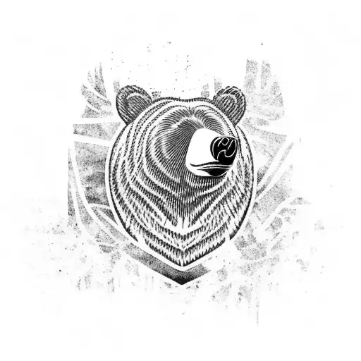 samoa, bear, full arm tattoo design idea