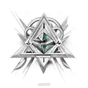 illuminati, matrix tattoo design idea