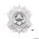 illuminati, matrix tattoo design idea