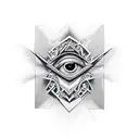 illuminati, matrix tattoo design idea