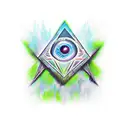 illuminati, matrix tattoo design idea