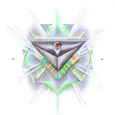 illuminati, matrix tattoo design idea