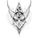 illuminati tattoo hand tattoo design idea