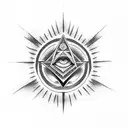 illuminati tattoo hand tattoo design idea