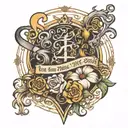 Psalm 23:1 tattoo design idea