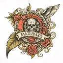 Psalm 23:1 tattoo design idea