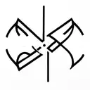 Symbol für Unendlichkeit und 2x dem Buchstaben M tattoo design idea