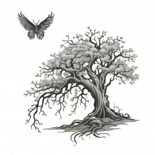 xxx tentacion tree tattoo design idea