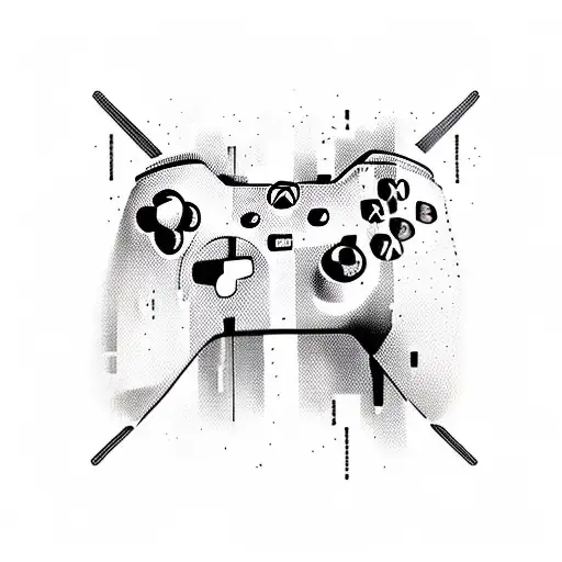 xbox controller and beer and cristiano ronaldo tattoo design idea