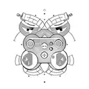 beer and xbox controller tattoo design idea