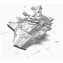 Star Destroyer tattoo design idea