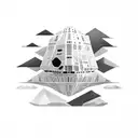 Star Destroyer tattoo design idea