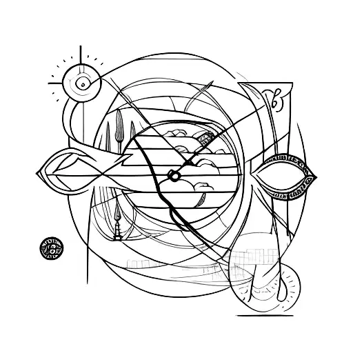 Incorporate a symbolic hourglass to represent the concept of time and living in the present moment tattoo design idea