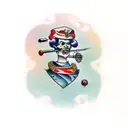 genshin impact scaramouche  tattoo design idea