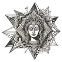 durga indian goddess tattoo design idea