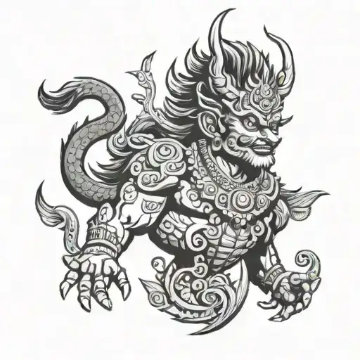 asur mahisasur in indian mythology tattoo design idea