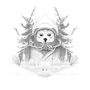 Snowmobile tattoo design idea