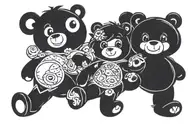 emo Care Bears  tattoo design idea