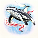 killer whale tattoo design idea