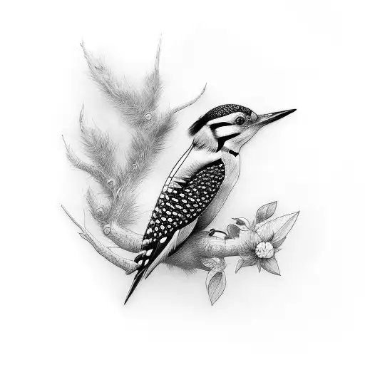 Woodpecker  tattoo design idea