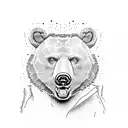 kanye west bear tattoo design idea