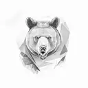 kanye west bear tattoo design idea