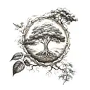 tree world tattoo tattoo design idea