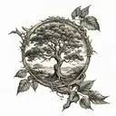 tree world tattoo tattoo design idea