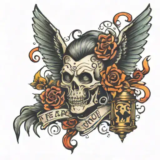 fear can hold you prisoner hope can set you free tattoo design idea