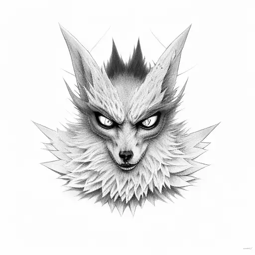 Hazbin hotel, Angel Dust and Husker, standing back to back tattoo design idea