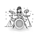 drummer  tattoo design idea