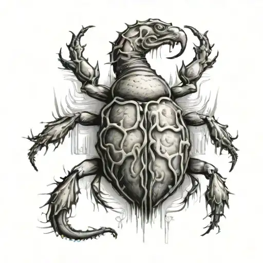strong willed lymphoma  tattoo design idea