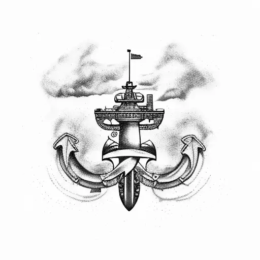 sea, seaman, ocean, ship  tattoo design idea