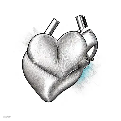 heart whit name daniela tattoo design idea