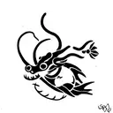 mushu tattoo design idea