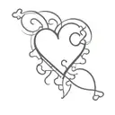 HEART-SHAPED PUZZLE PIECE FOR COUPLES tattoo design idea