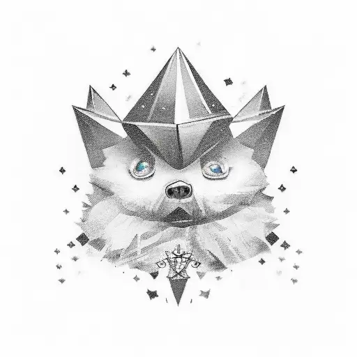 Diseño para un tatuaje de una carta As de diamante negro que incluya un pequeño trebol para la suerte y la frase Fortis  tattoo design idea