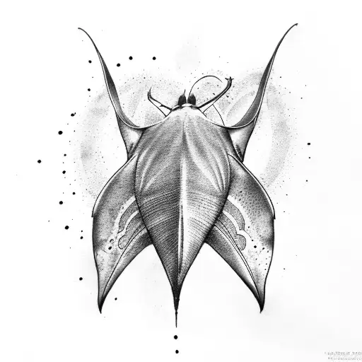 manta ray tattoo design idea