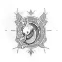 a silly goose tattoo design idea