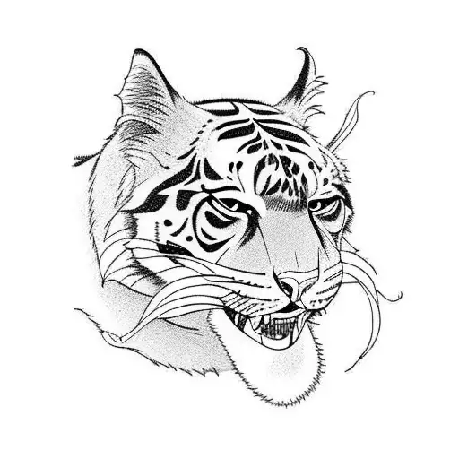 Mowgli kills Shere Khan tattoo design idea