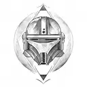 mandolorian, starwars tattoo design idea